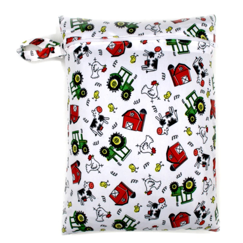 Baby Reusable Diapers Bags, Waterproof Hanging Bag for Storaging Baby Cloth Diapers, Beach Sports, Makeup, Yoga