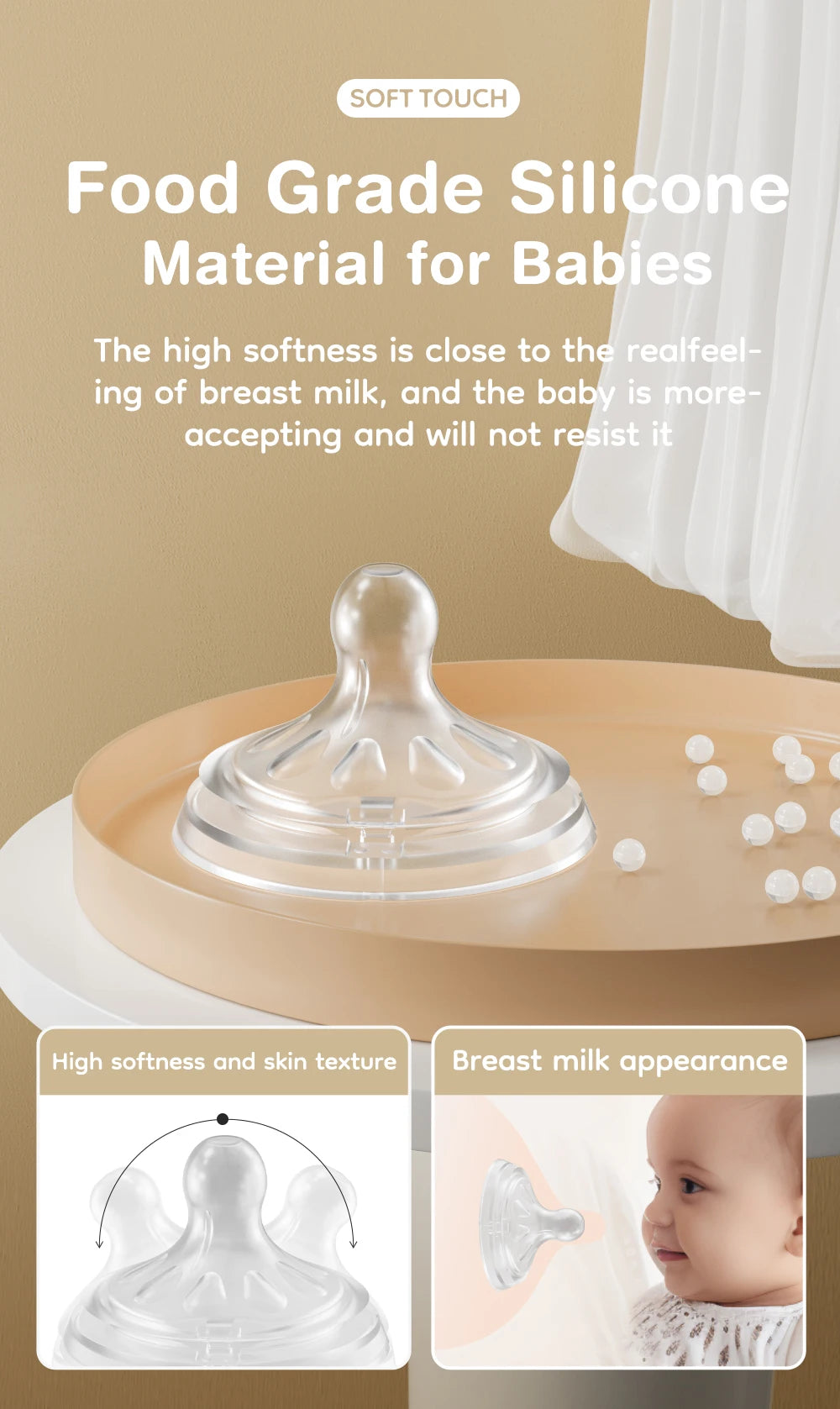 150/240/330ML Baby PP Bottle Newborn Baby Bottle with Handle Milk BottleFeeding  Baby Bottles Newborn Feeding Supplies