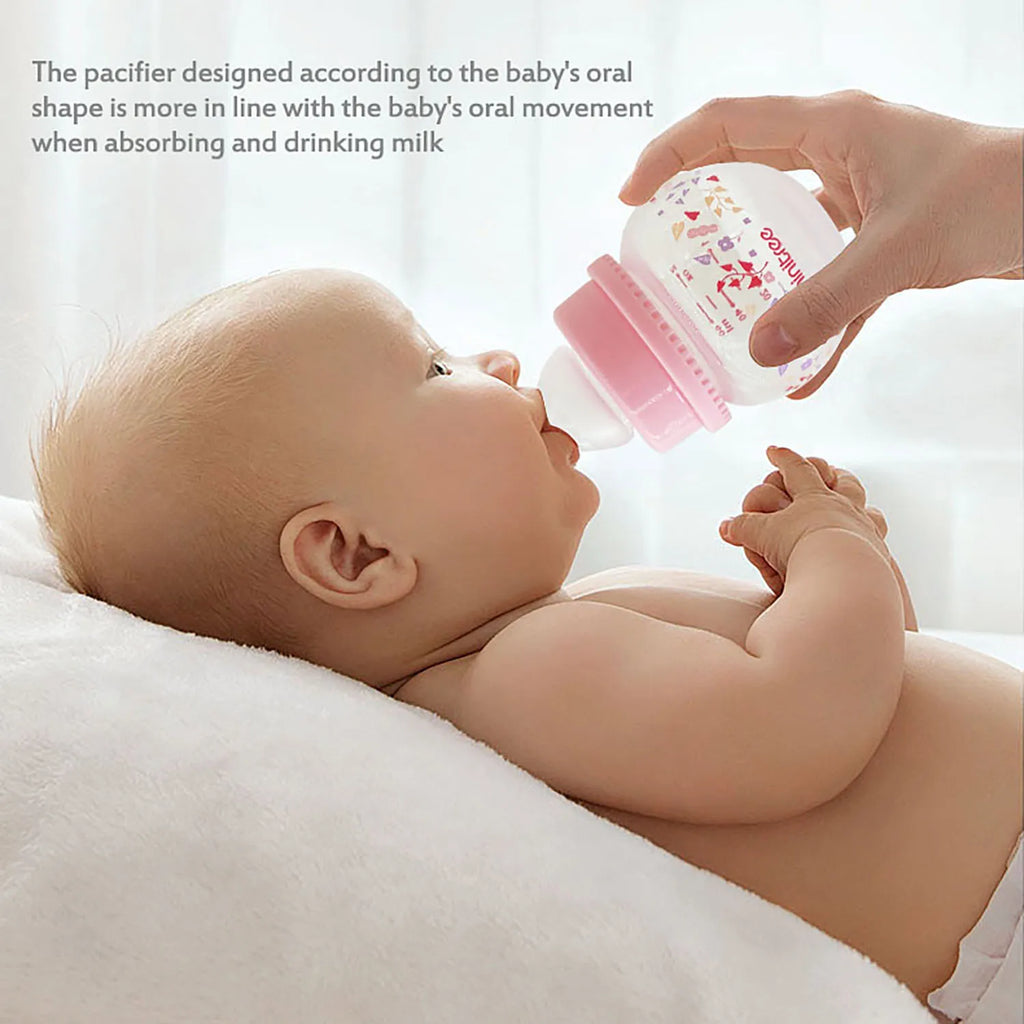 Newborn Feeding Bottles 60ML Baby Bottle Glass Bottles Anti-flatulence Milk Feeding Bottles Infant BPA free