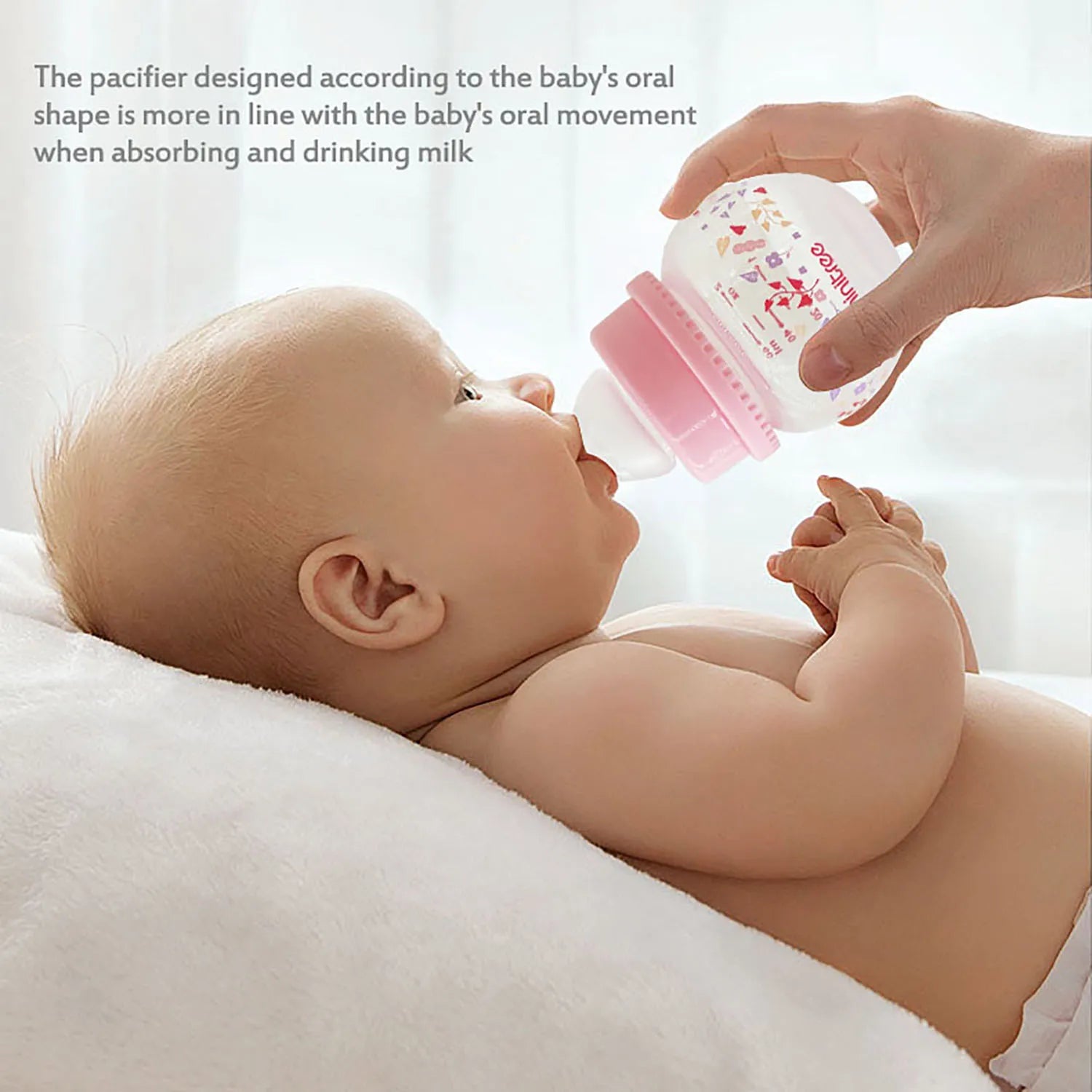 Newborn Feeding Bottles 60ML Baby Bottle Glass Bottles Anti-flatulence Milk Feeding Bottles Infant BPA free