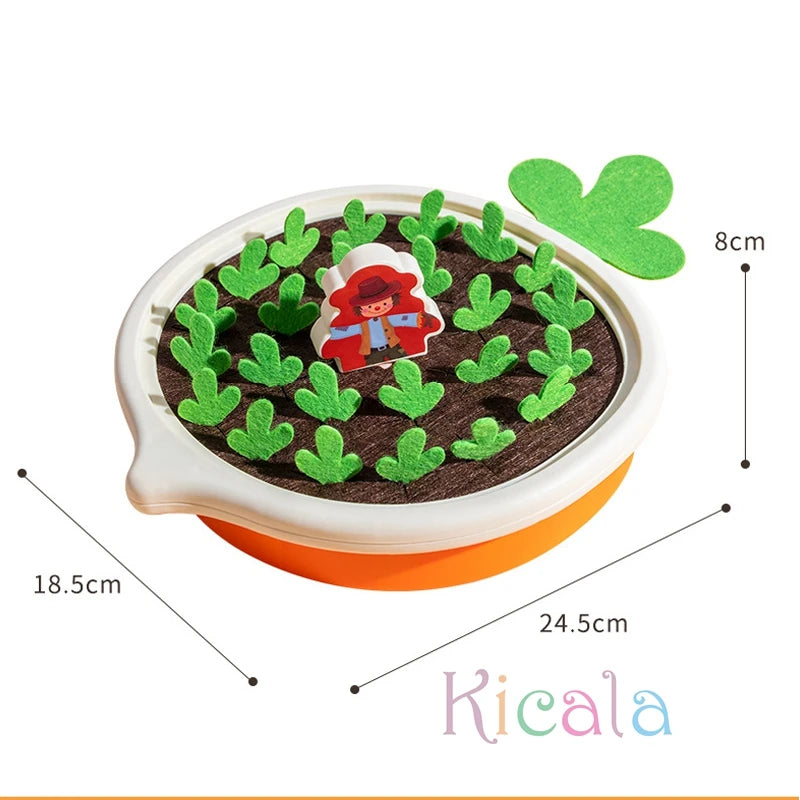 Baby Montessori Toys For Toddler Toys Educational Colorful Shape Toy Pull Carrot Set Counting Discouvery Toys For Kids Learning