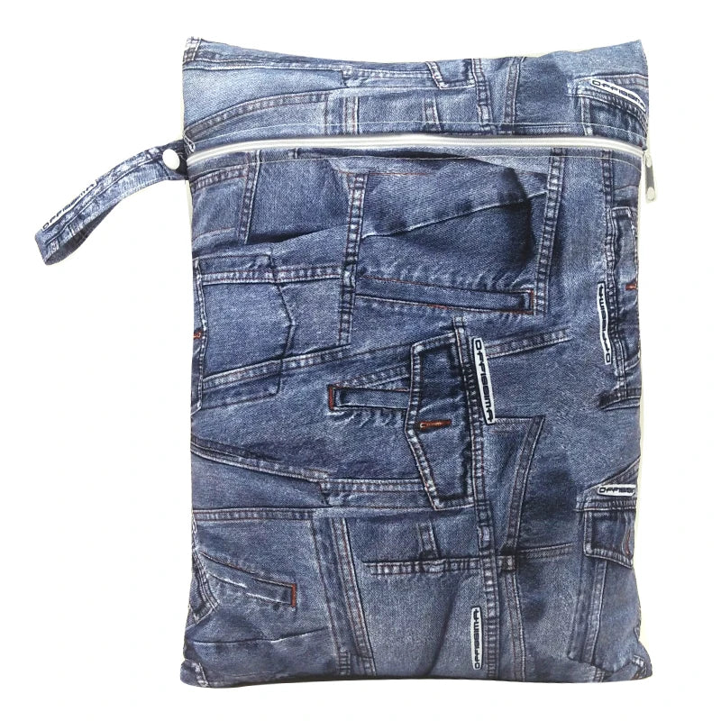 Baby Reusable Diapers Bags, Waterproof Hanging Bag for Storaging Baby Cloth Diapers, Beach Sports, Makeup, Yoga