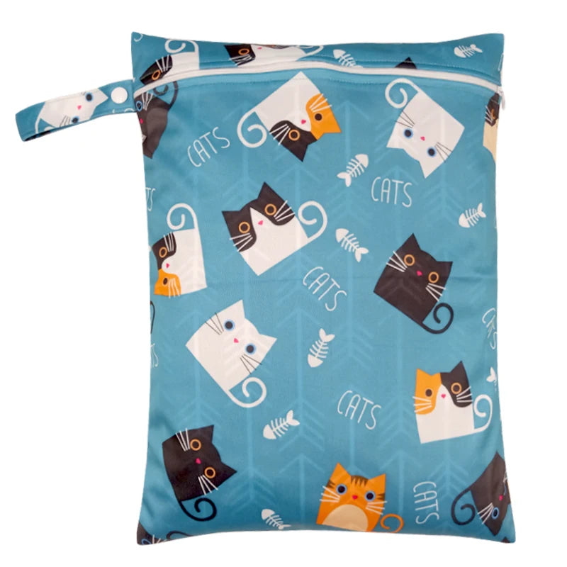 Baby Reusable Diapers Bags, Waterproof Hanging Bag for Storaging Baby Cloth Diapers, Beach Sports, Makeup, Yoga