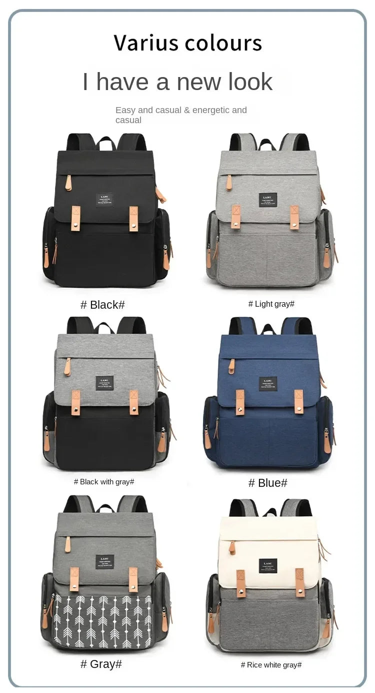 Baby Nappy Bag Mummy Diaper Bag Backpack Waterproof Storage Handbag Outdoor Travel Mommy Maternity Bag For Baby Stuff