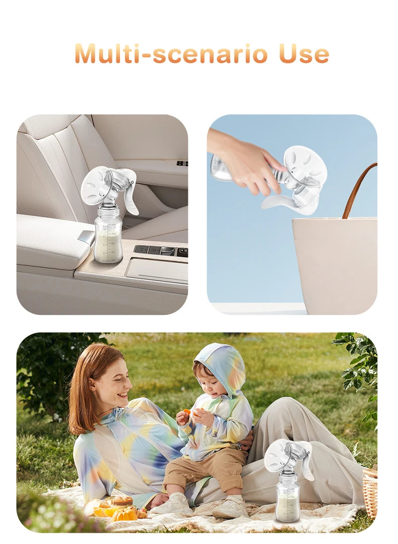 MAMIJOY  Breast Pump Baby Nipple Manual Suction Milk Pump Feeding Breasts Pumps Milk Bottle Sucking Postpartum Supplies BPA Free