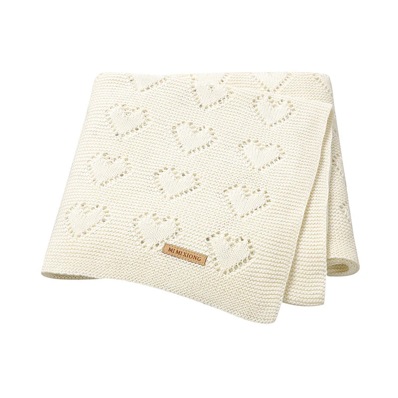 Baby Blankets Knitted Newborn Bebes Stroller Bedding Quilts Cotton Toddler Kids Swaddling Wrap Infantil Unisex Blankets 100*80cm